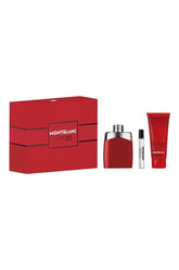 MONT BLANC LEGEND RED SET 100ML EDP + 7.5ML MINI + 100ML SHOWER GEL