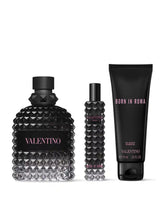 VALENTINO BORN IN ROMA MEN 100ML EDT + 15ML MINI + 75ML SHOWER GEL