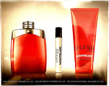 MONT BLANC LEGEND RED SET 100ML EDP + 7.5ML MINI + 100ML SHOWER GEL