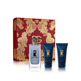 DOLCE & GABANA KING MEN SET 100ML EDP + 50ML AFTER SHAVE BALM + 50ML SHOWER GEL