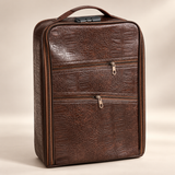 Brown Crocodile Professional Makeup Trolley Bag