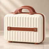 Cream Hard-Shell Makeup Vanity Case