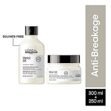 L’Oréal Professionnel Metal DX Anti-Metal Sulfate-Free Cleansing Cream Shampoo & Mask 300ml+250ml | Professional Routine for Less Breakage, Get Strong & Shiny Hair | With Glicoamine | For Men & Women