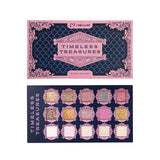 MAKEZEMIA TIMELESS TREASURES 10-Color Shimmer & Glitter Eyeshadow | Includes 5 Holographic Shades