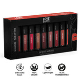 Love Earth Liquid Lipstick Pack Of 9 Minis