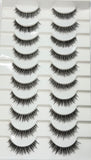 MUKHI SINGH TRANSPARENT BAND LASHES SET OF 10 PAIR - ZYRA-T