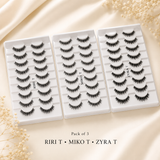 MUKHI SINGH TRANSPARENT BAND LASHES RIRI , MIKO , ZYRA