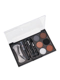 Colors Queen Eyebrow Styling Kit with 5 Highly Pigmented Shades and 1 Wax, Spoolie, Eyebrow Pencil, Eyebrow Stencil, Hair Plucker & Angular Brush (Palette)