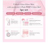 MEDICUBE Salmon DNA PDRN Trial Kit | Glass Glow Mini Skincare Set with Toner, Serum & Sheet Mask for Hydrating, Firming, Moisturizing |Gift & Travel Essentials for Women & Girls | Korean Skincare