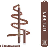 Chambor Velvette Touch Lip Liner Pencil, Shade-BR03, 1.14g